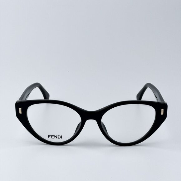 Fendi FE50020I FIRST 001 BRAND NEW Eyeglasses Shiny Black Women Cat Eye - Picture 7 of 10
